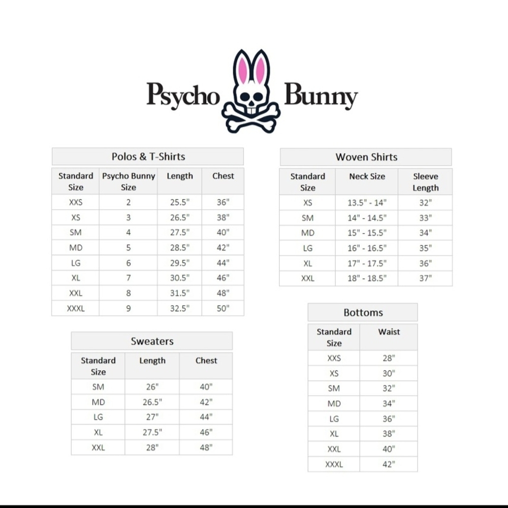 Psycho Bunny Men's Classic Pique Polo Shirt Serenity Blue - Picture 4 of 4